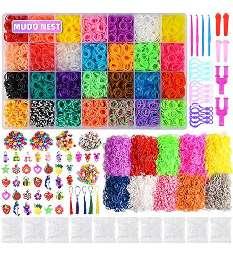 MUDO NEST 20000+ Loom Bands Kit: 19,000 Rubber Band Kits 0