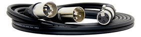 HAMC Canon XLR Female to Dual Male Balanced Cable 1 Meter 2