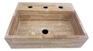 Pygmalion Artesanías Square Travertine Sink 40x40x12cm 2