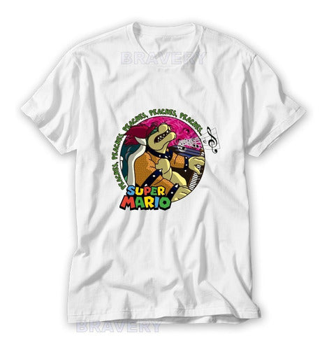 Bravery Mario Bros - Bowser Peach Peach T-Shirt 0