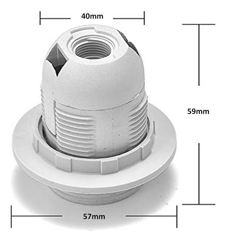 E-Tech Pack of 15 Outdoor E27 Socket Light Fixtures 2