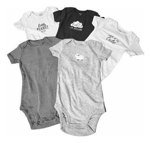 Carter's Cute Set of 5 Baby Bodysuits 18m 0