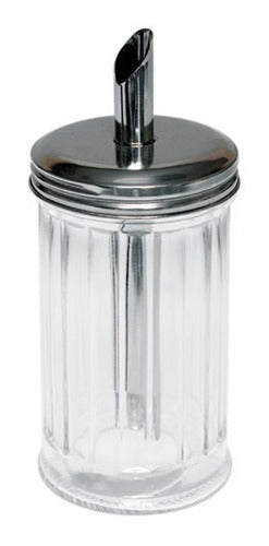 Glass Sugar Dispenser with Pouring Spout Gastronomic Barware 0