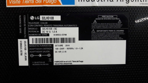 Receptor Ir Y Botonera Tv LG 32lh510b 4