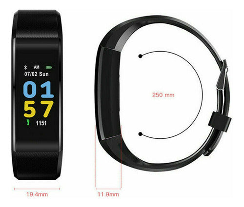 Generic Smartwatch Band Reloj Inteligente 115 Plus Calidad Premium 7