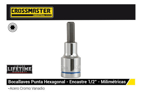 Crossmaster Bocallave Punta Hexagonal 10mm Encastre 1/2'' 1