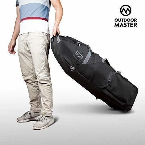 Outdoor Master Bolsa De Viaje Con Ruedas Para Palos De Golf - Negro 5