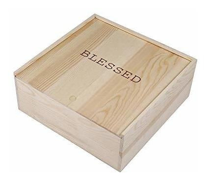 Stephan Baby Blessed Natural Pine Memory Box 2