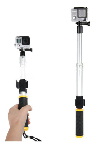 Bastão Flutuante Extensível Para Gopro, Osmo Action, Sjcam 4