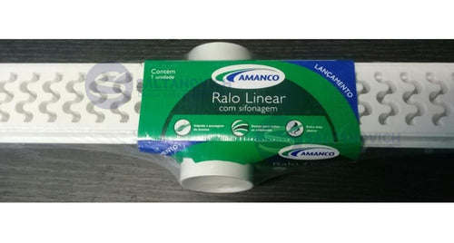 Desague Lineal Amanco Pvc Blanco 70 Cm Sistema Sifonado 4