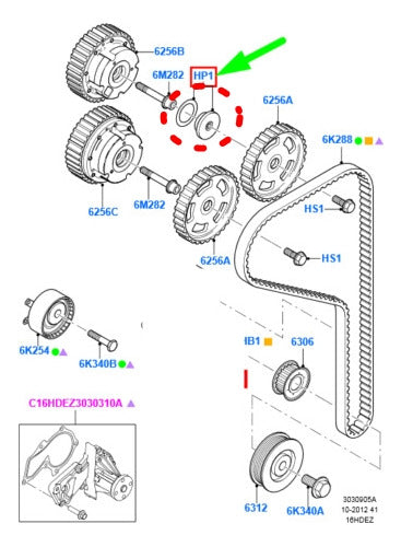 Gear Camshaft Plug for Ford Ecosport 2012 / Sigma Engine 5