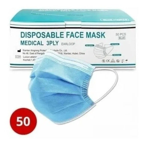 Layer Mask Disposable Mouth Cover Box of 50 Units 1