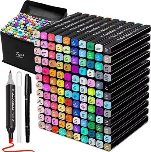 Doble Punta Touch Marker Set - 120 Colored Markers with Dual Tips 0