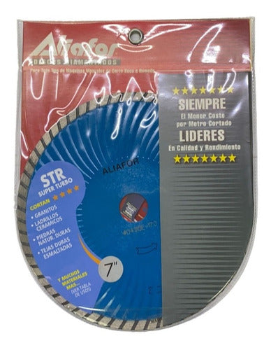 Aliafor Disco Diamantado 7 PuLG. Str Super Turbo 180mm 1