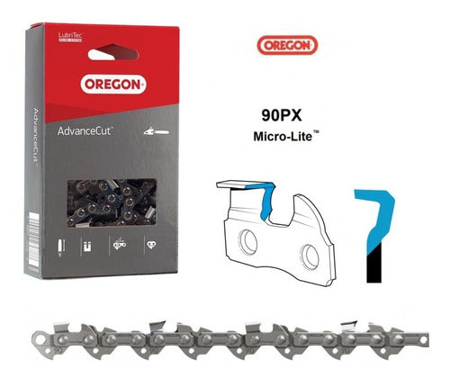 Oregon Chainsaw Chain Kushiro 2512 45 Link 90PX 1.1mm 1