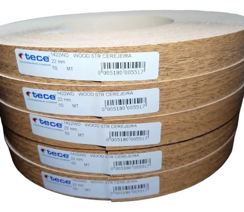 Tece Melamine Cherry Edge Banding 22 Mm X 50 Mts With Adhesive 0