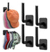 Aizzke Wall Mounted Hat Organizer - 4 Units - Black 0