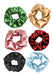 Wholesale Pack of 10 Satin Scrunchies Hair Ties - Perfect for Gifts and Events 17