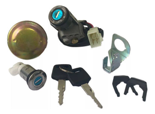Kit Locks + Tank Cover Keys Moto Mondial Ld 110 S 1