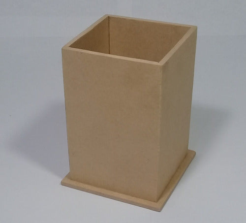 Pack of 30 Plain MDF Pencil Holders 6x6x9cm - Ideal for Souvenirs 0