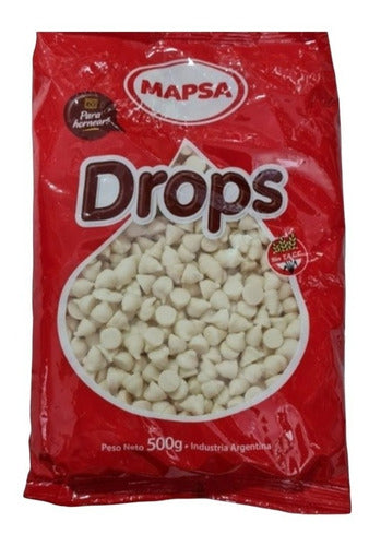 Drops White Chocolate Chips Mapsa X 500 G 0