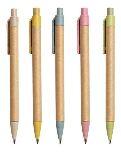 50 Eco-Friendly Retractable Ballpoint Pens - Ideal for Advertising 5