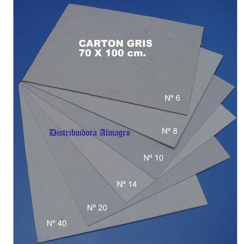 DA Carton Gris Prensado 0.6 Mm. Cortado A5-21x15 Paq.x 100 Uni. 1