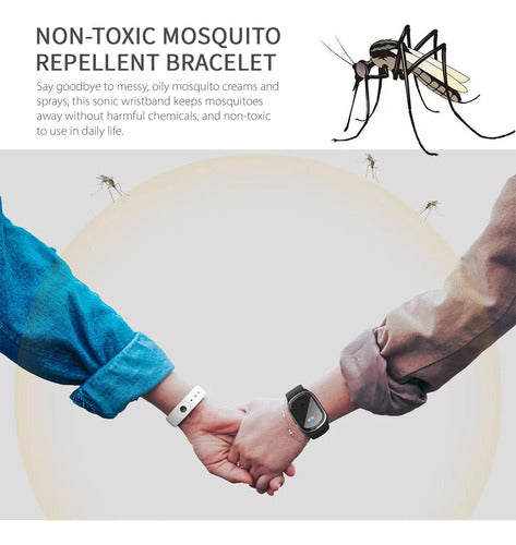 2 Pulseiras Ultrassônicas Repelentes De Mosquitos E Anti-pra 4