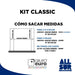 Kit Puerta 2.6mts Frente Placard Corredizo Aluminio Classic 4