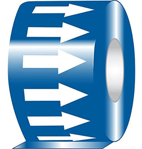 Accuform Signos Raw254buwt Vinilo Adhesivo Flecha De Flujo D 0