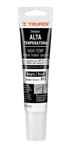 Truper Silicone Sealant for High Temperature Black 85g Fc 0