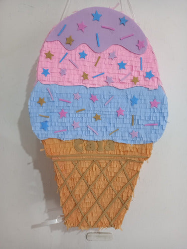 Cozzas Divertidas Piñata Helado Con Estrellas 1