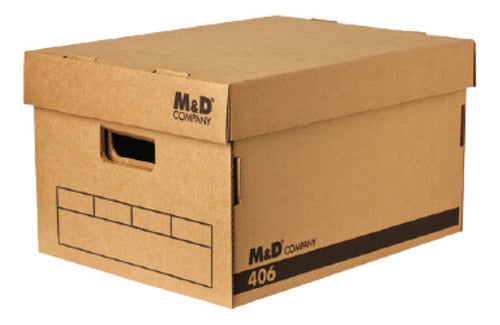 M&D 6690 Caja Archivo Kraft Alta 42x32x25 0