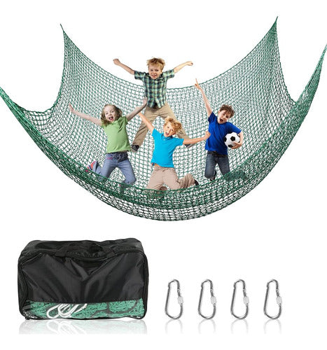 AMZGLORY Climbing Load Net with Hooks and Bag, Double Layer 0