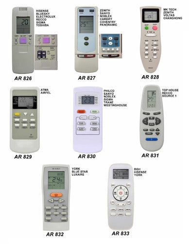 Controls Remote for Air Conditioner York AR-834 4