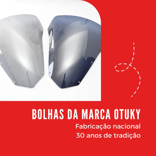 Bolha Alongada Nx 350 Sahara Cristal 40cm Otuky 3