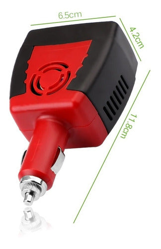 Inversor 12v 220v Transformador Conversor Adaptador 75w Auto 1