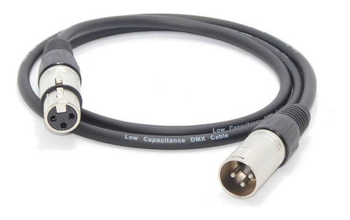 Master Show XLR Male to XLR Female Cable 1m for Microphone and Lighting 0