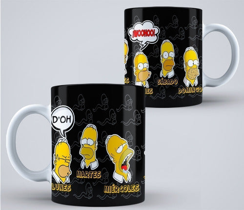 The Simpsons Mug Design Template Kit M4 5