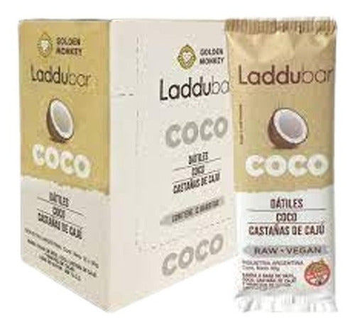 Laddubar Coconut Date Bars, Coco & Cacao 30g x 12 0