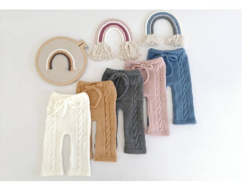 Braided Knit Baby Pants 5