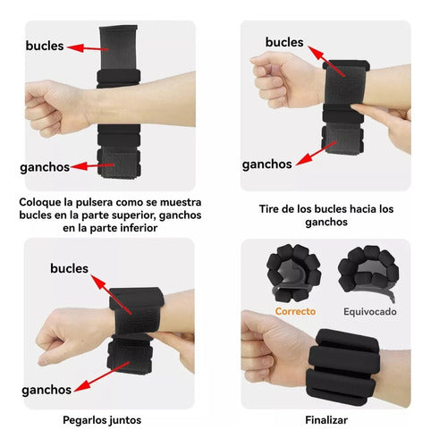 A 4 Pulseiras De Silicone Para Pesos De Pulso E Tornozelo 2