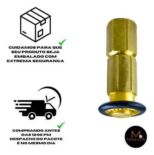 Esguicho Para Mangotinho Jato Regulavel 1polegada Latao 5