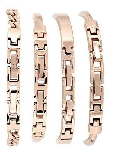 Conjunto De Brazalete Y Pulsera De Brazalete De Oro Rosa De 2