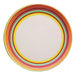 Set of 12 Melamine 18cm Dessert Plates - Round Flat Design 1