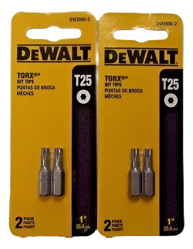 Dewalt Dw2665-2 1  T25 Torx Estrella Tornillo Broca Consejos 0