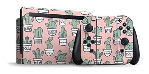 Skinit Pink Cactus Nintendo Switch Bundle Skin 0