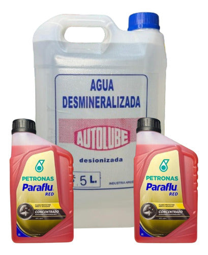 Paraflu Red Coolant Kit 2 L + Distilled Water 5 L 0