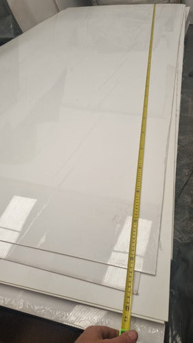 High Impact Plate 1.45m X 61cm White 1.5mm PAI PVC Sheet 5