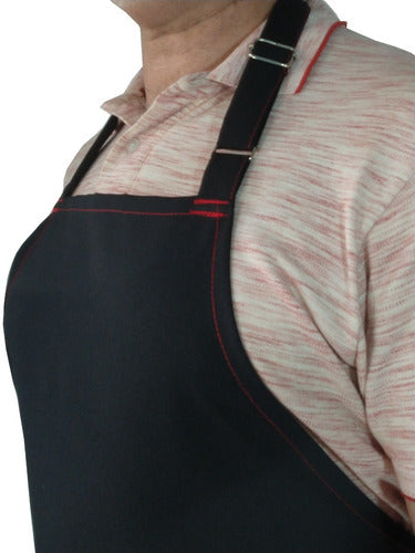 Cuoci L'amore 15 Tropical Mechanic Chef Apron with Bib and Buckle 0